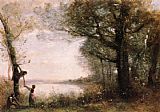 Les Petits Denicheurs by Jean-Baptiste-Camille Corot